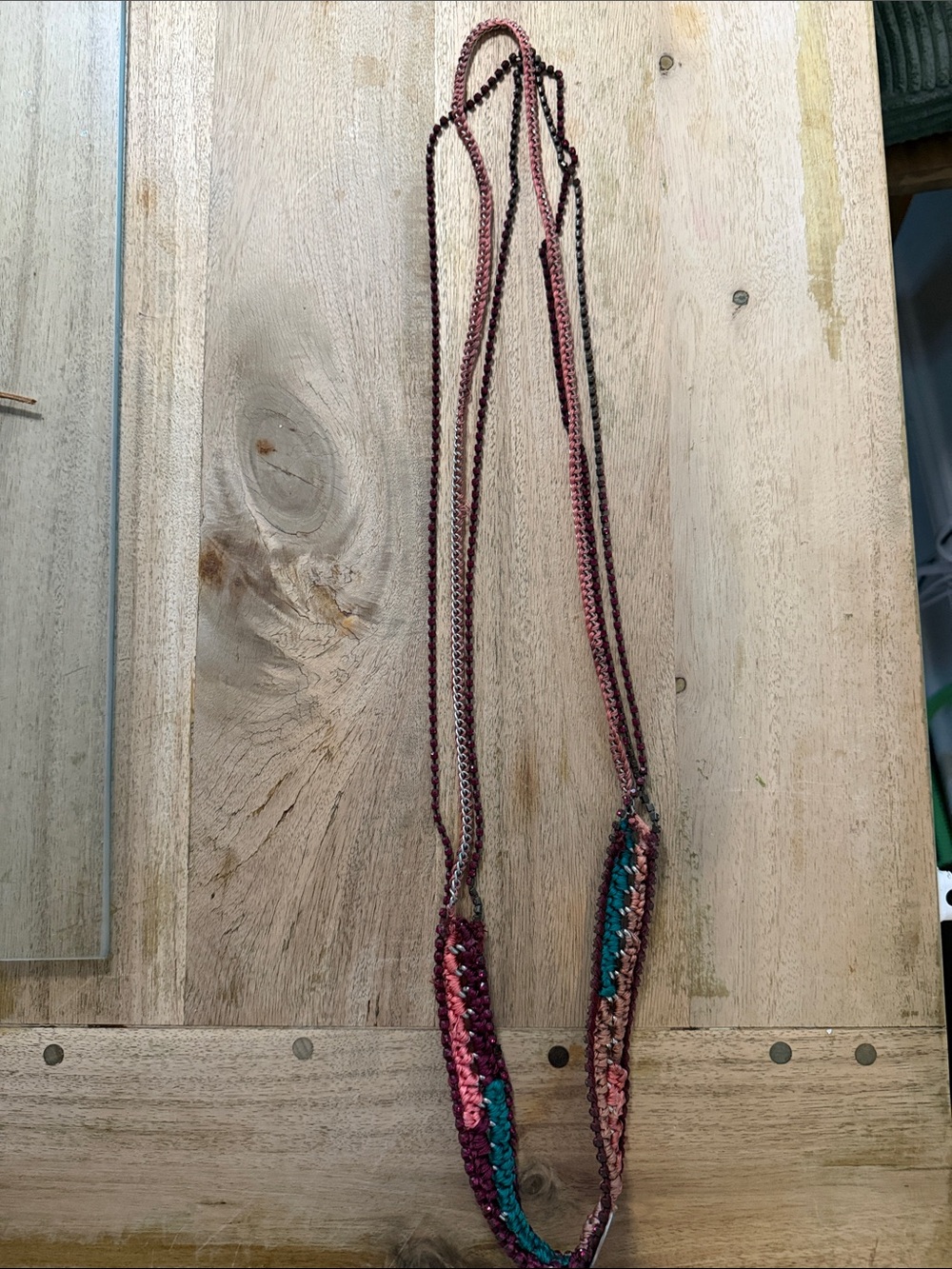 Ambre Babzoe Handwoven Multicolor Long Necklace - Women Jewelry